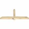 Ekena Millwork Eugene Rough Sawn Timber Gable Bracket, Douglas Fir, 60"W x 27"H x 4"D x 4"F, 11/12 Pitch GBW060X27X0404EUG00RDF - alternate 2